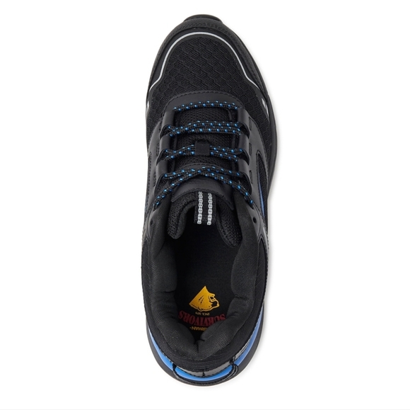 New Herman Survivor's Size 7.5 Black Blue Oil & Slip Resistant Leather Shoe - Picture 6 of 7